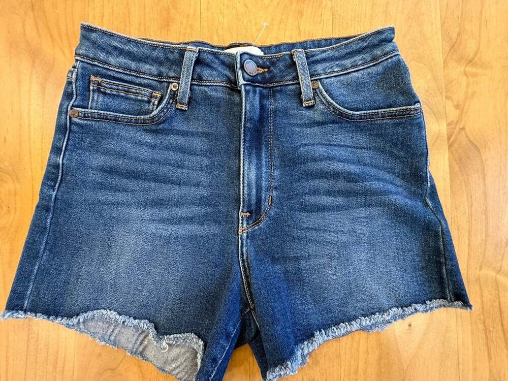 Just Black Denim Cutoff Shorts Size M Blue High Rise